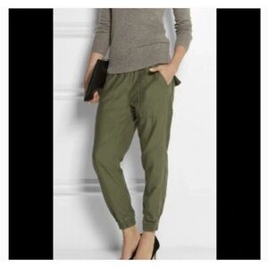 NLST FW15 Jogger Japanese Fabric Army Green Pant Pockets Slouchy Sz S